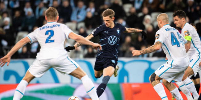 Malmö empató 1-1 con el Zenit por la Champions League