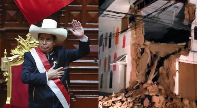 Pedro Castillo se pronuncia sobre terremoto en Amazonas.
