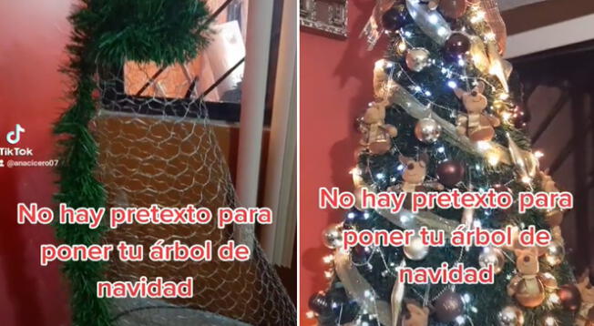 Mira cómo crear un árbol de Navidad con poco dinero y sé la envidia de tus amigos