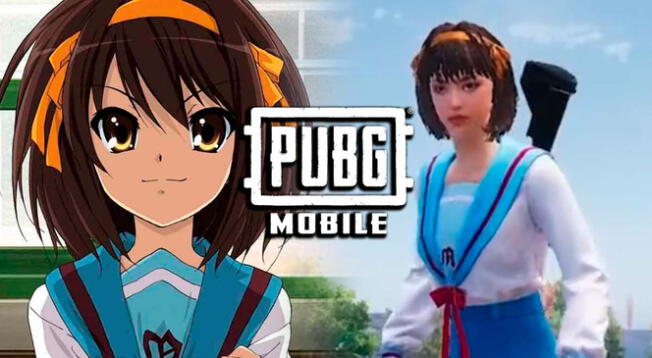 PUBG Mobile revela su colaboración con Haruhi Suzumiya