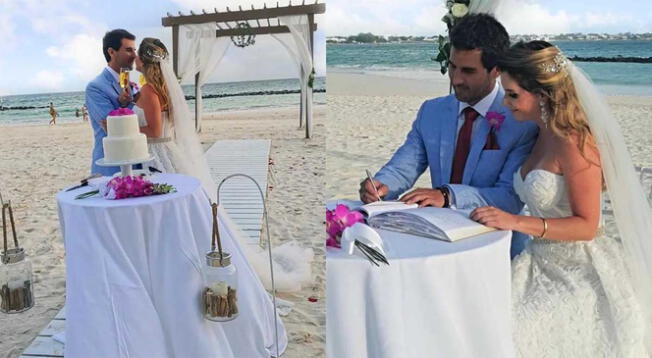 Alexandra Hörler se casó con el odontólogo Juan Francisco Pardo en isla de Barbados