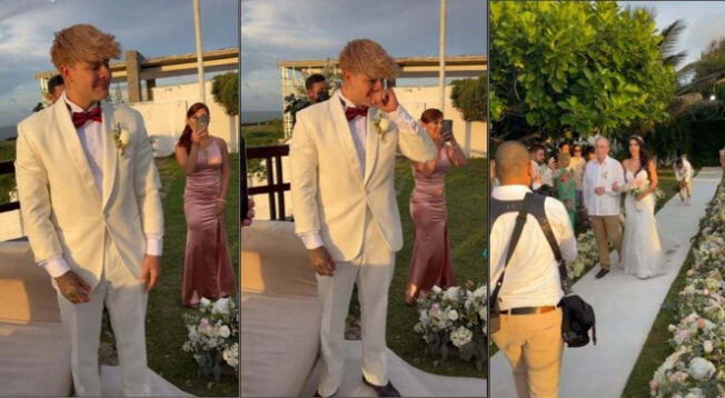 Tiktoker Carlos Feria lloró de emoción al ver a su novia ingresar al altar - VIDEO Tiktoker Carlos Feria lloró de emoción al ver a su novia ingresar al altar - VIDEO