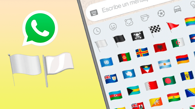 WhatsApp: Qué significa el emoji de la 'bandera blanca' o cómo usarlo