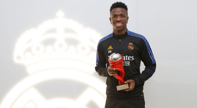 Vinicius Junior fue elegido como el mejor jugador del mes en LaLiga