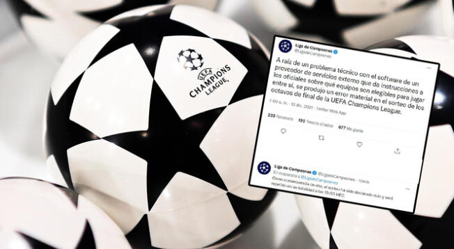 Mensaje de la UEFA tras nuevo sorteo de Champions League