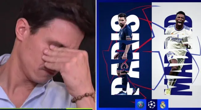 Reacción de periodista español al ver el cruce del PSG vs. Real Madrid