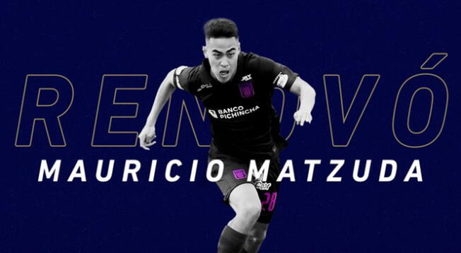 Mauricio Matzuda renovó con Alianza Lima por todo el 2022