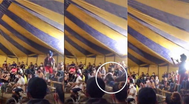 TikTok: payaso realizaba show en circo, pero terminó cayéndose en las tribunas