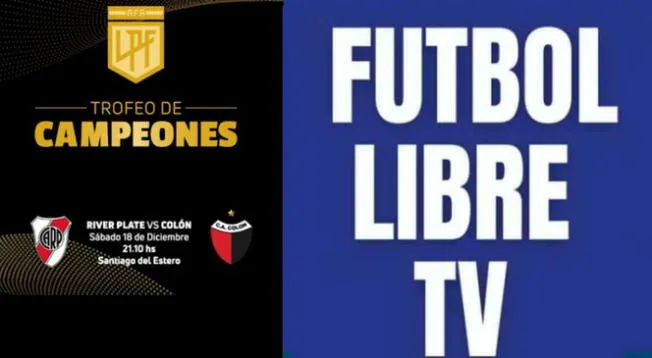 Futbol Libre TV EN VIVO y cómo ver partido River Plate vs Colon