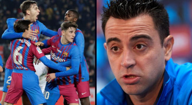 Xavi resalta el juego de los jóvenes del Barcelona