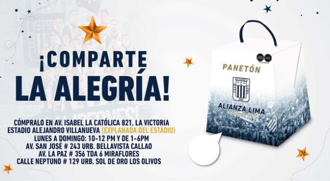 Alianza Lima inicio venta de panetones