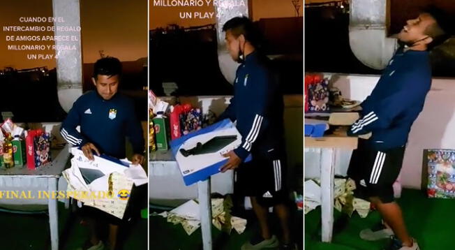 El joven estaba esperando un PS4 como regalo y solo recibió una bolsa de arroz