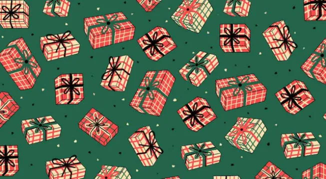 Reto visual navideño: Encuentra tres cajas de regalos con envolturas de puntos