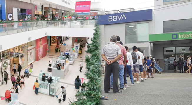 Navidad: ¿A qué hora cerrarán los bancos, supermercados y malls este 24 y 25?