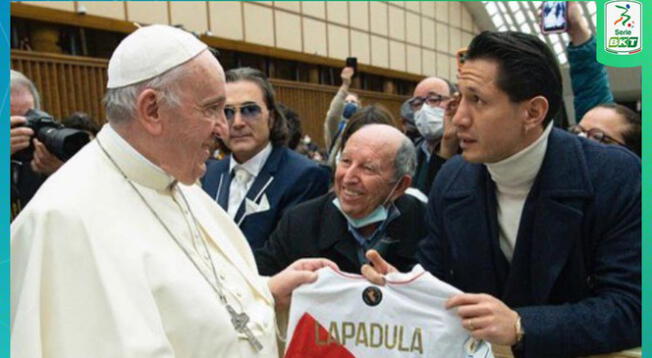 Gianluca Lapadula y el encuentro con el Papa Francisco