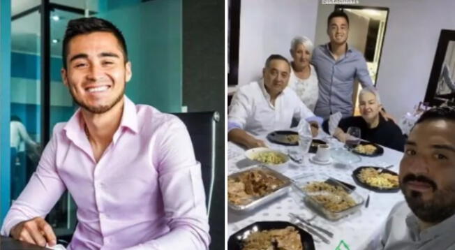 Rodrigo Cuba pasó Navidad junto a su familia.