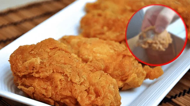 Viral: usuaria denunció que KFC le dio una cabeza de pollo en balde de alitas.