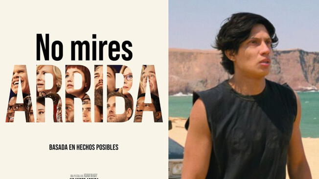 El actor peruano André Silva participó en No mires arriba. Foto: composición/Netflix/Twitter El actor peruano André Silva participó en No mires arriba. Foto: composición/Netflix/Twitter