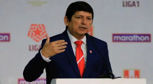 Agustín Lozano, presidente de la FPF.