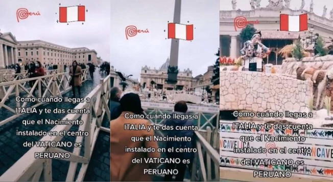 Viral: peruano visita el Vaticano y se sorprende con nacimiento de Navidad peruano