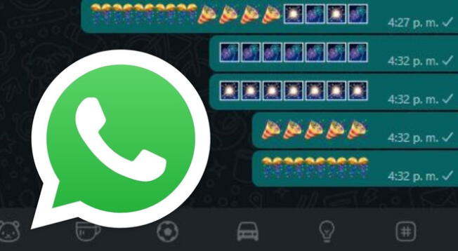 WhatsApp: conoce los mejores emojis para celebrar el Año Nuevo