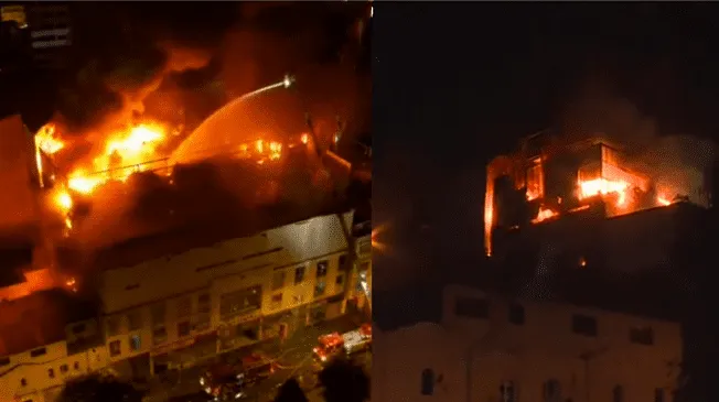 Mesa Redonda: Incendio consume galería en jirón Andahuaylas con Puno.
