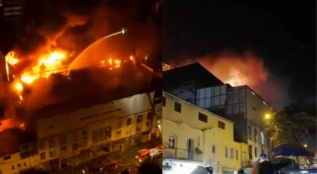 Incendio en Mesa Redonda: 11 unidades de bomberos atienden la emergencia