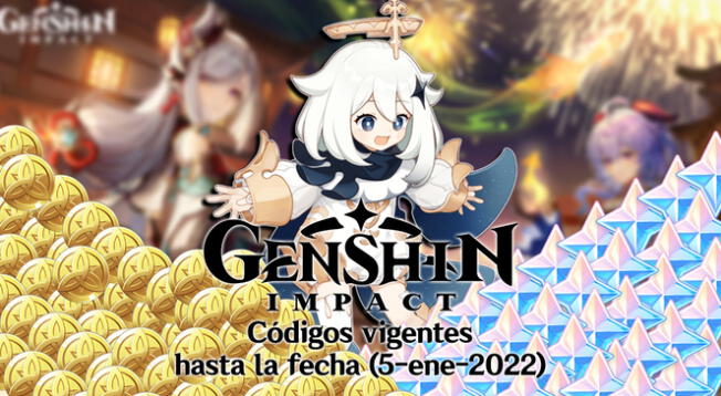 Genshin Impact: códigos vigentes este día - 5 enero Genshin Impact: códigos vigentes este día - 5 enero