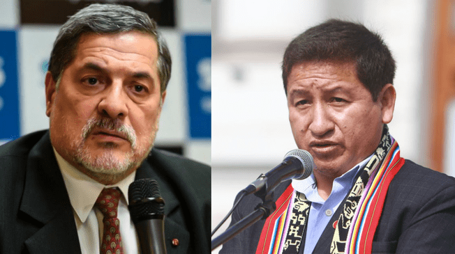 Ernesto Bustamante y Guido Bellido se retan a una pelea en el Congreso.