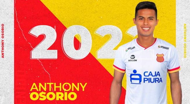 Anthonu Osorio jugará en Atlético Grau por todo el 2022