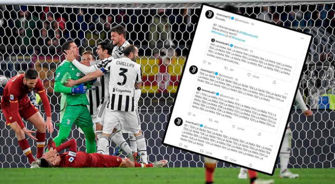 Juventus se descontroló en redes sociales tras remontada a Roma