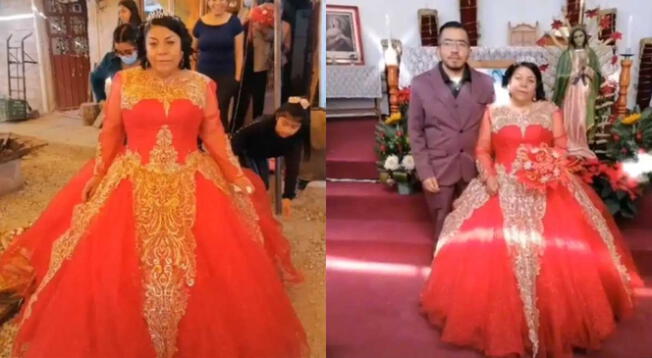 La dama cumplió el sueño de su quinceañero.