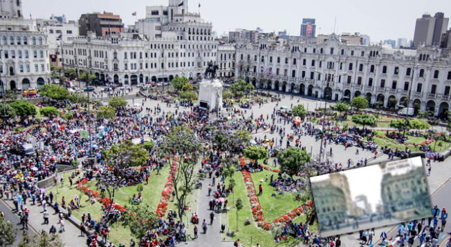 Viral: así lucía la histórica Plaza San Martín a inicios de 1960