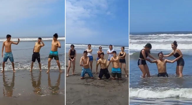 Jóvenes causan furor en TikTok al recrear el famoso baile