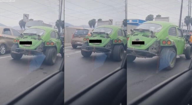 Viral: sujeto transformó su Volkswagen Escarabajo en un auto deportivo - VIDEO