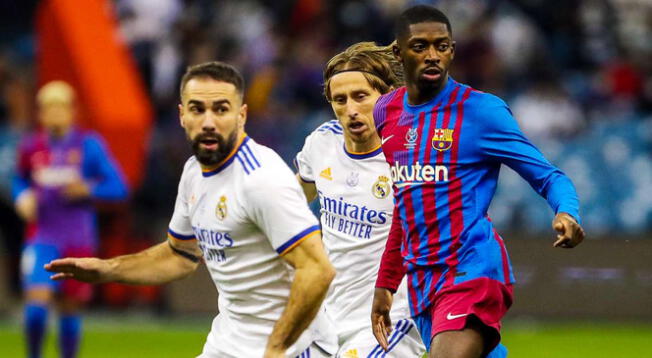 Real Madrid y Barcelona en busca del pase a la final de la Supercopa