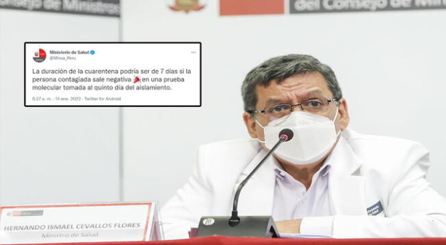 Se reduce cuarentena a 10 días en Lima Metropolitana, Callao y regiones