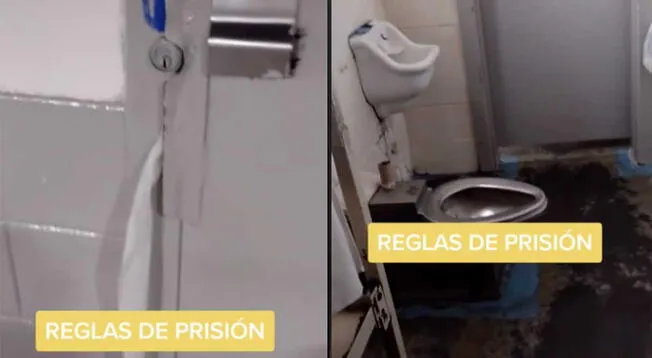Tiktoker mostró cómo son los baños en prisión. Tiktoker mostró cómo son los baños en prisión.