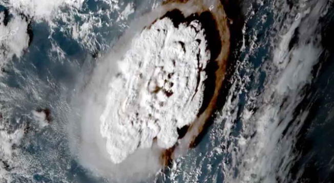 Mira el espectacular video de la erupción del volcán Tonga