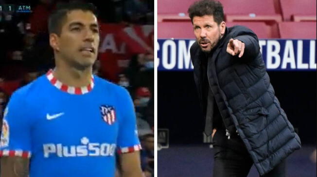 Luis Suárez y Diego Simeone protagonizaron un tenso momento  hace unos meses. Foto: ESPN/EFE