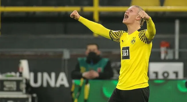 Erling Haaland lleva 15 anotaciones en 13 partidos con el Borussia Dortmund.