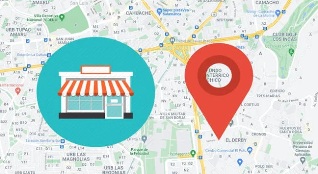 La aplicación de mapas permite a tus clientes llegar en cuestión de segundos a tu emprendimiento.