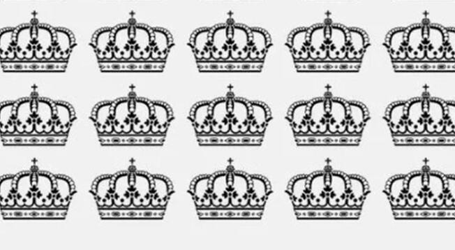 Reto visual: ¿Qué corona es diferente? descifra el acertijo en tiempo récord