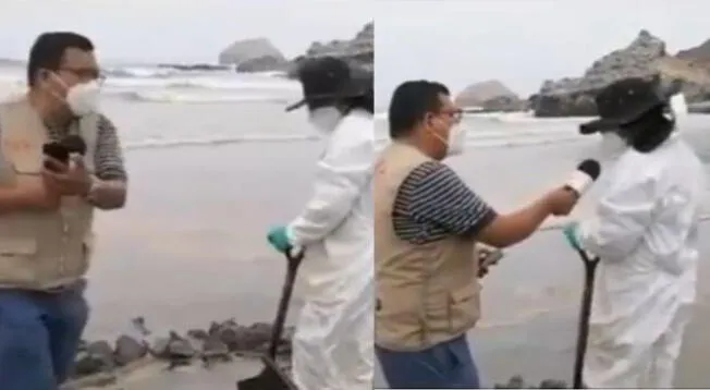 Sujeto hace pedido mientras limpia la playa: