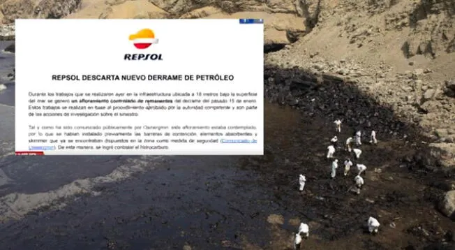 Repsol se pronuncia y niega nuevo derrame de petróleo en mar peruano