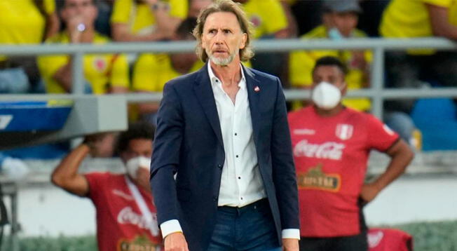 Ricardo Gareca habló al término del triunfo de Perú sobre Colombia