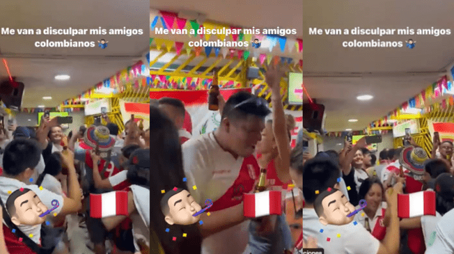 Perú vs Colombia: Hinchas bailaron en Barranquilla