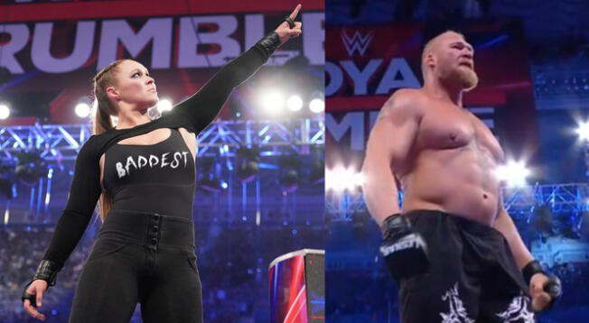 Brock Lesnar y Ronda Rousey fueron los ganadores Royal Rumble