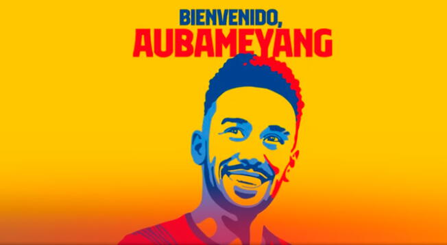 Aubameyang fichó por el Barcelona hasta el 2025