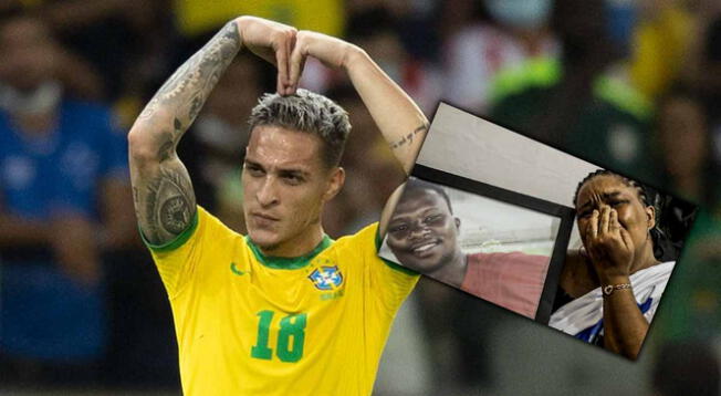 Antony dedica gol a joven torturado en Brasil